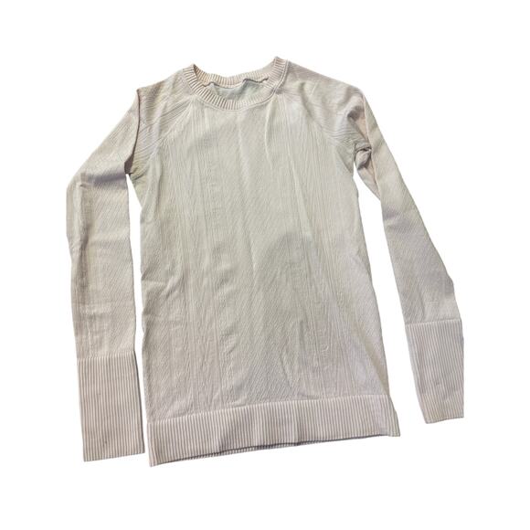 Lululemon Long Sleeve Light Pink Top Small with thumb holes - Picture 1 of 4